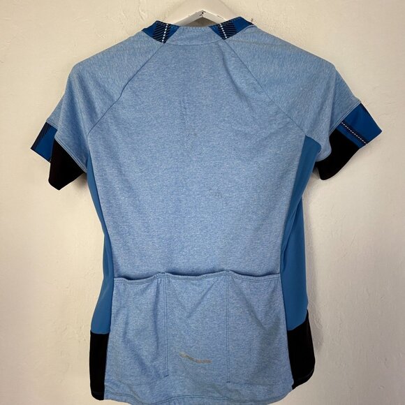 Pearl Izumi Select Escape Short Sleeve Women Cycling Jersey Medium Full Zip Blue - Picture 2 of 8
